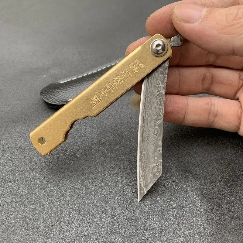 Woodworking In Japanese - Higonokami-Mini cuchillo plegable de bolsillo japonés