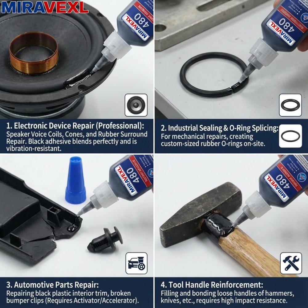 Adhesivo instantáneo negro 480 - Woodworking Glue reseña y precio